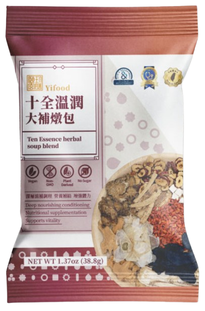 YiFood 10 Essence Herbal Soup 十全温润大补炖包 38.8g
