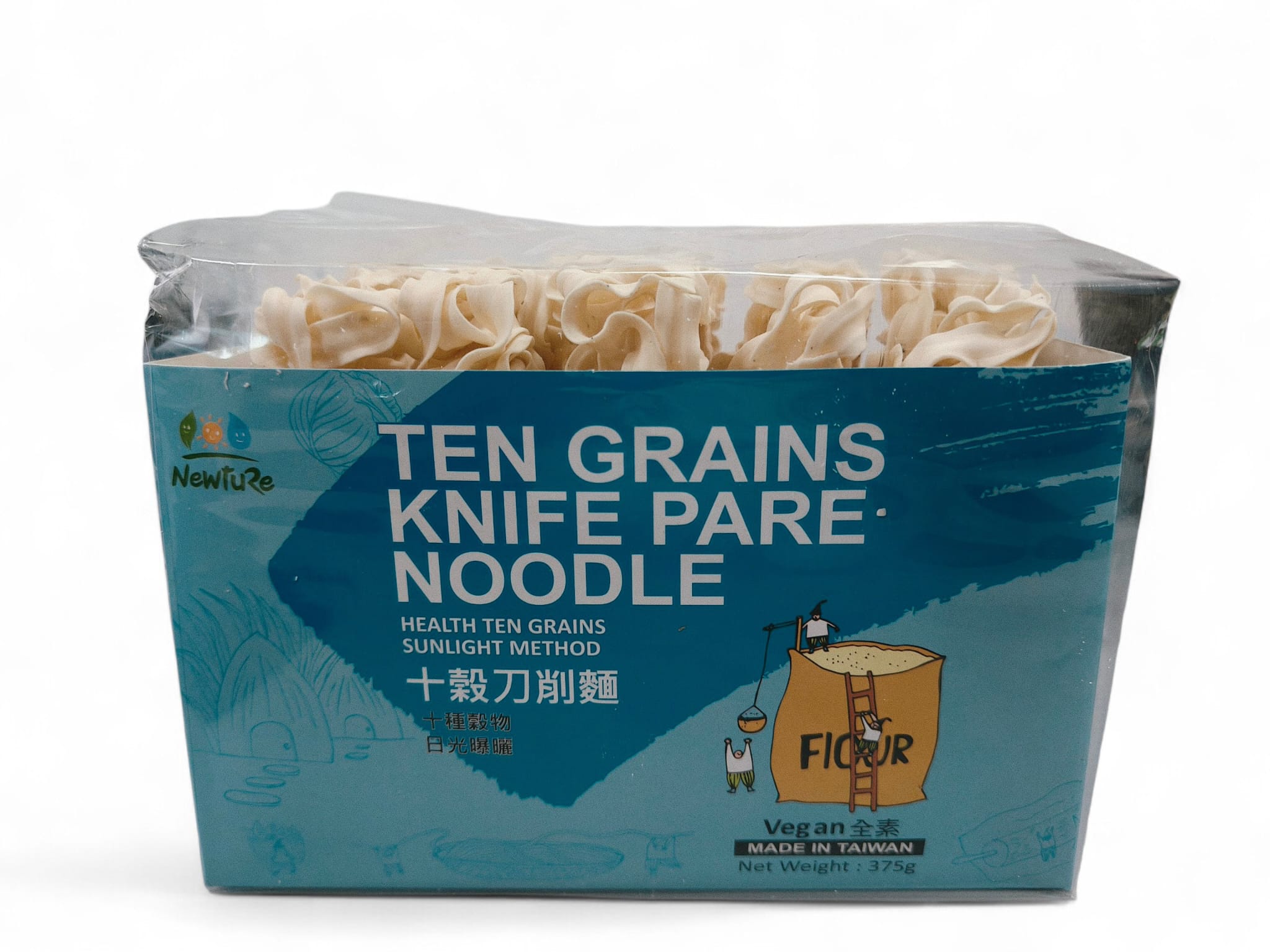 Sauce Co Zhan Kang Newture - Taiwan Ten Grains Knife Pare Noodles|台湾十穀刀削面 | 375g