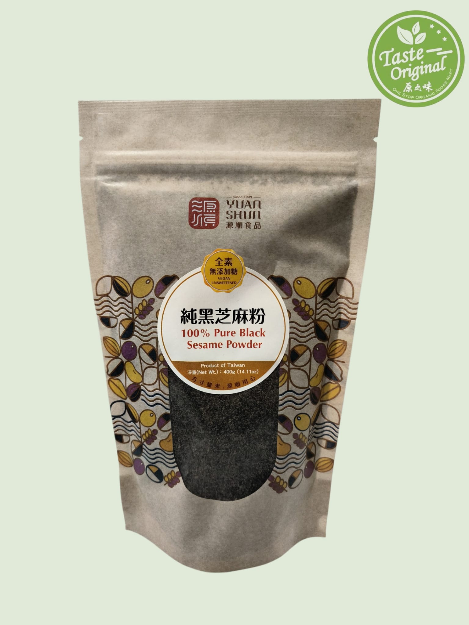 Yuan Shun Black Sesame Powder 源顺純黑芝麻粉 400g